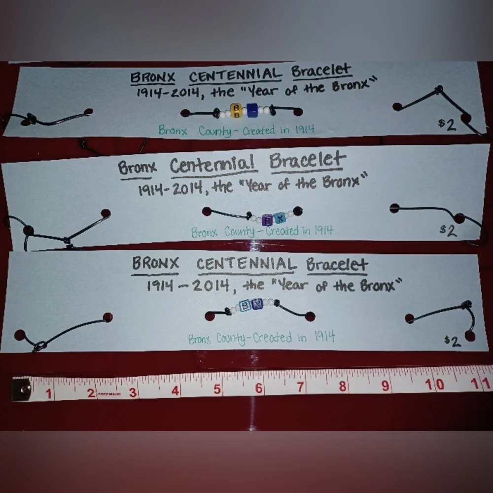 4 Bronx Centennial Friendship Bracelets Assorted